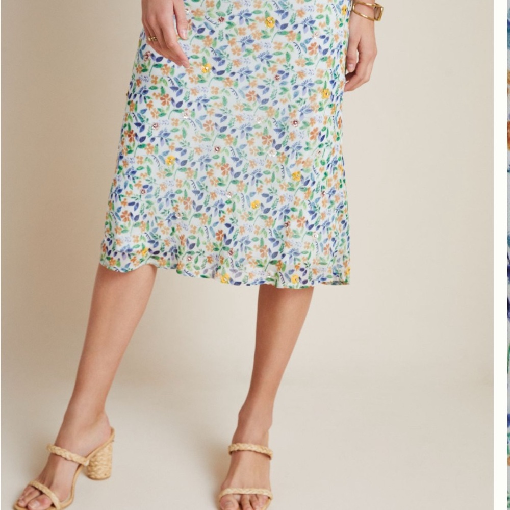 Floral Midi Skirt